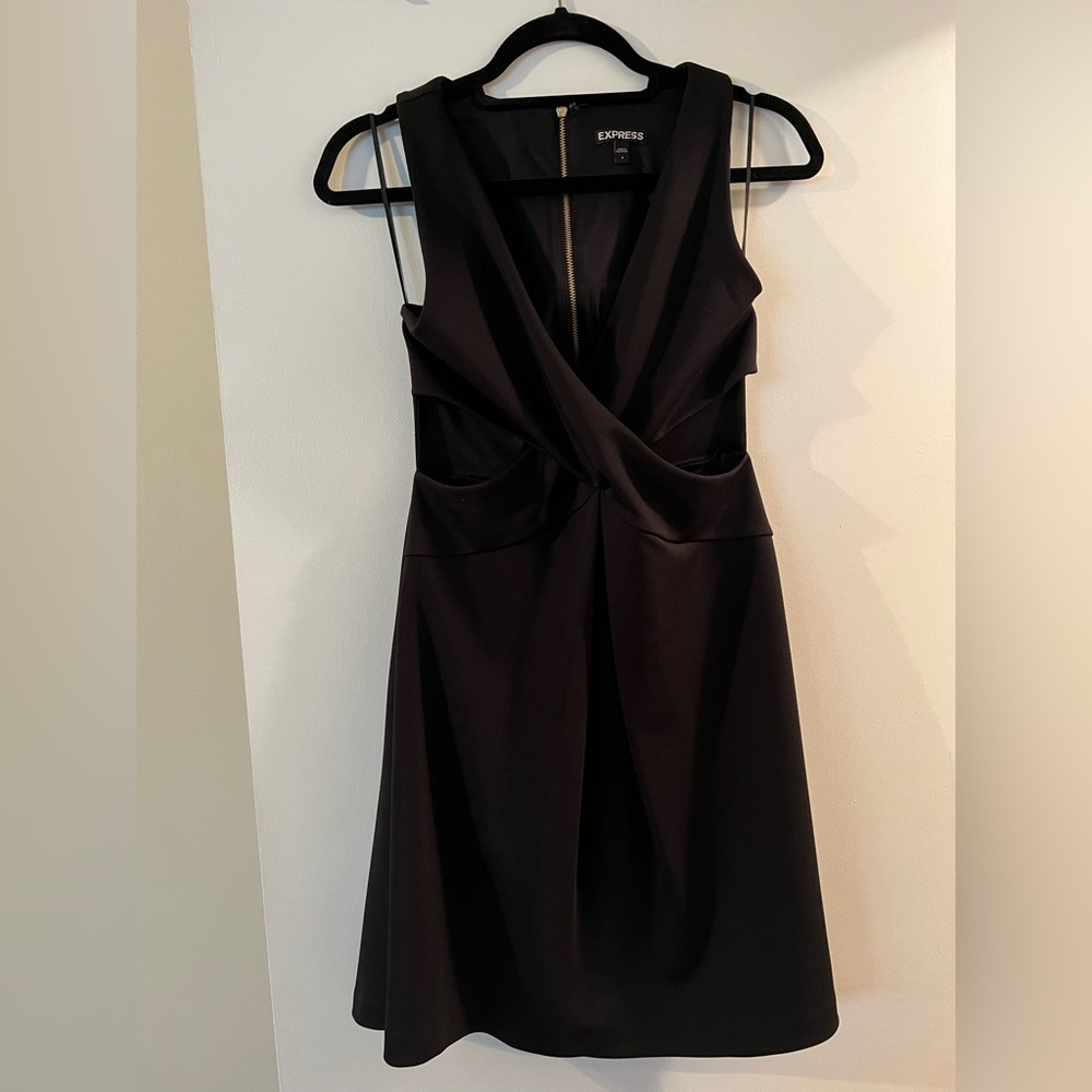 Black A-Line Minidress